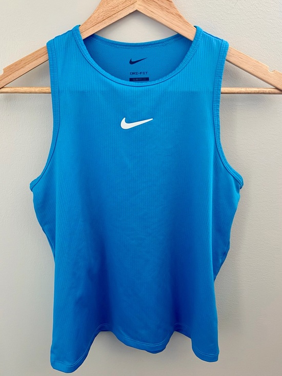 Nike Tops - Nike Dri-FIT Women’s Blue Racerback Tank Top Size L Slim Fit Athletic Gym
